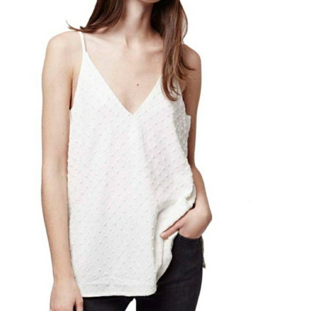 NEW Topshop Textured V-Neck Camisole